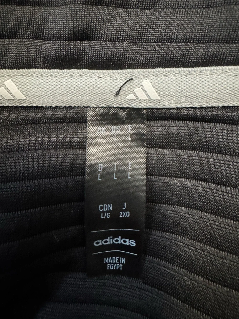 adidas Black Men's Half-Zip Textured Pullover